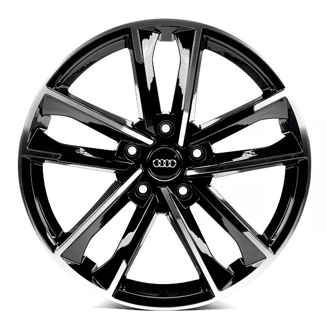 Литі диски Replica Audi (A1065) R20 W9 PCD5x130 ET59 DIA71.5 (gloss black machined face)-зображення-1
