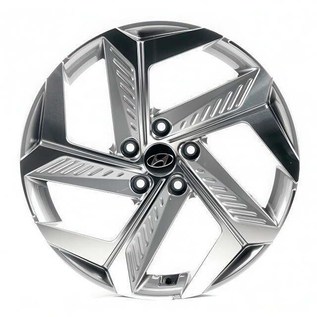 Hyundai (HND1926) gloss grey machined face Литі диски Replica Hyundai (HND1926) R18 W7.5 PCD5x114.3 ET51 DIA67.1 (gloss grey machined face)