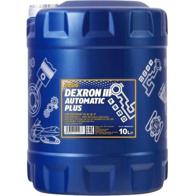 Трансмісійна олива Mannol Automatic Plus ATF Dexron III (10л.)