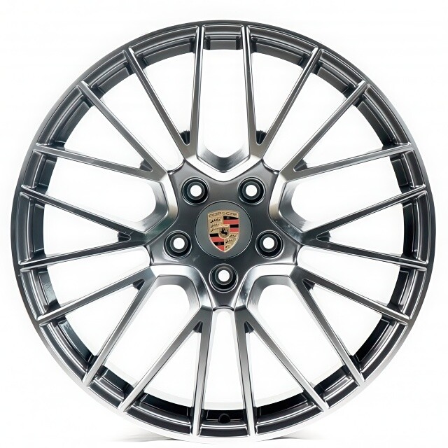Литі диски Replica Porsche (PR704) R20 W9.5 PCD5x130 ET46 DIA71.6 (gun metal machined face)