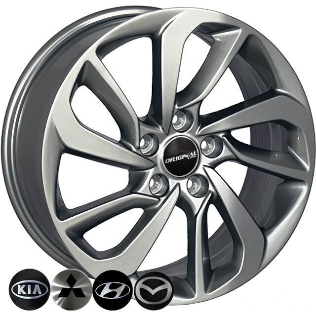 Литі диски Replica Kia (TL0417) R17 W7 PCD5x114.3 ET51 DIA67.1 (dark silver)-зображення-1