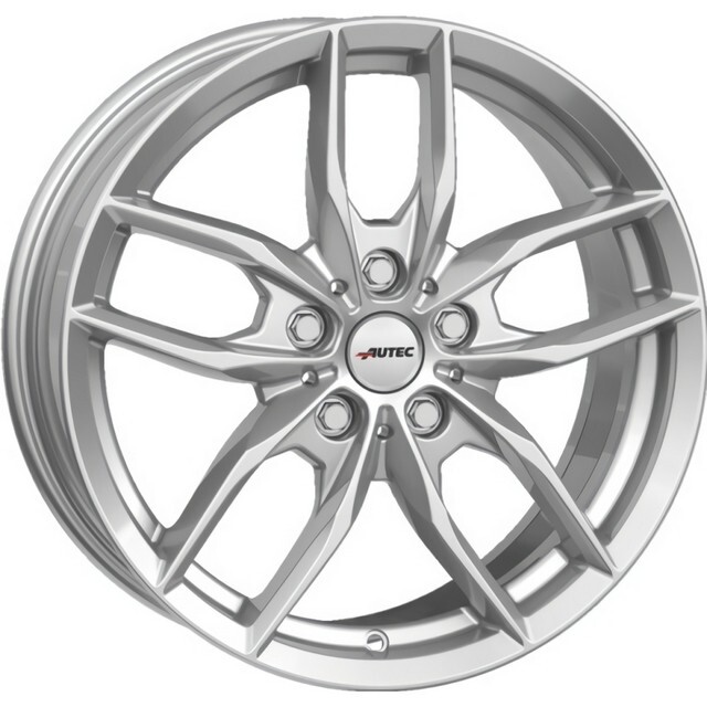 Литі диски Autec Bavaris R17 W7.5 PCD5x112 ET27 DIA66.6 (brilliant silver)-зображення-1