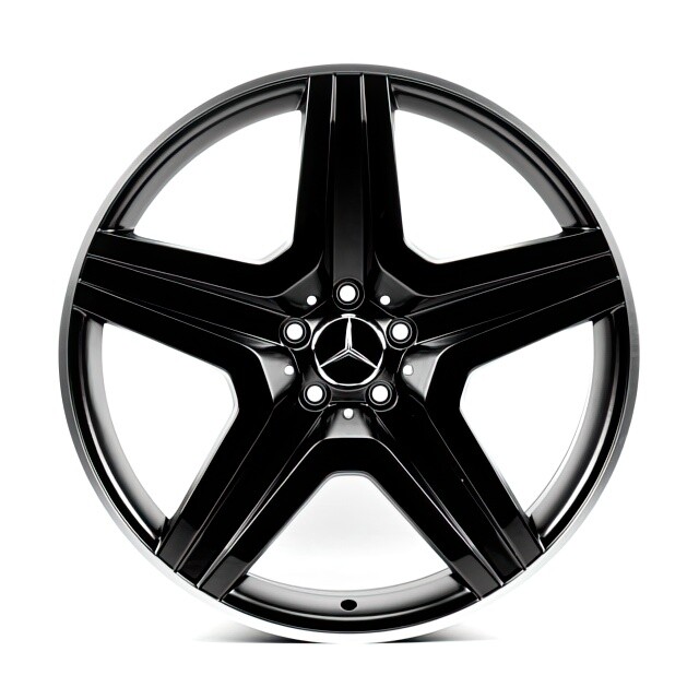 Литі диски Replica Mercedes (MR5126) R20 W10 PCD5x112 ET46 DIA66.56 (satin black machined lip)