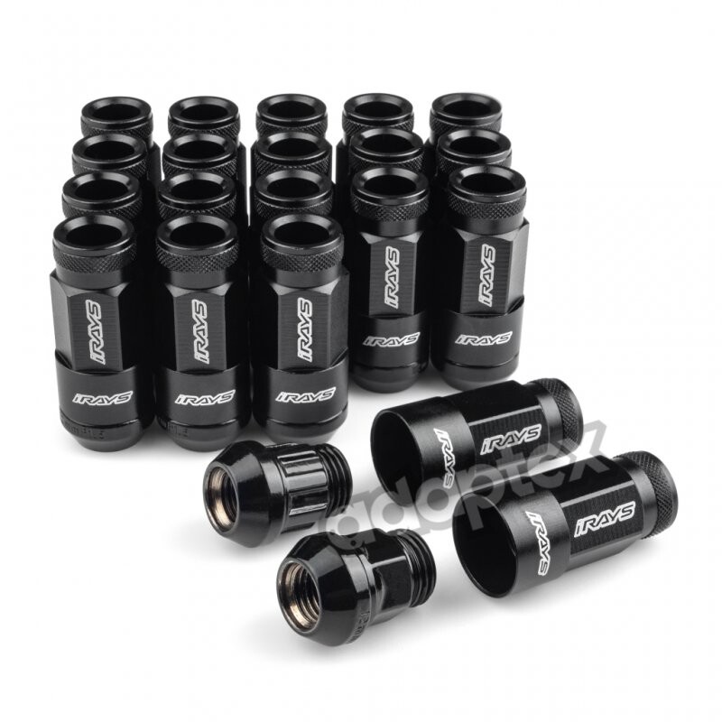Набір Гайок RAYPOWER M12*1,25*44mm Конус Чорні Ключ 19 (16+4 секретки) + алюміній ковпак + 3 ключі-зображення-2