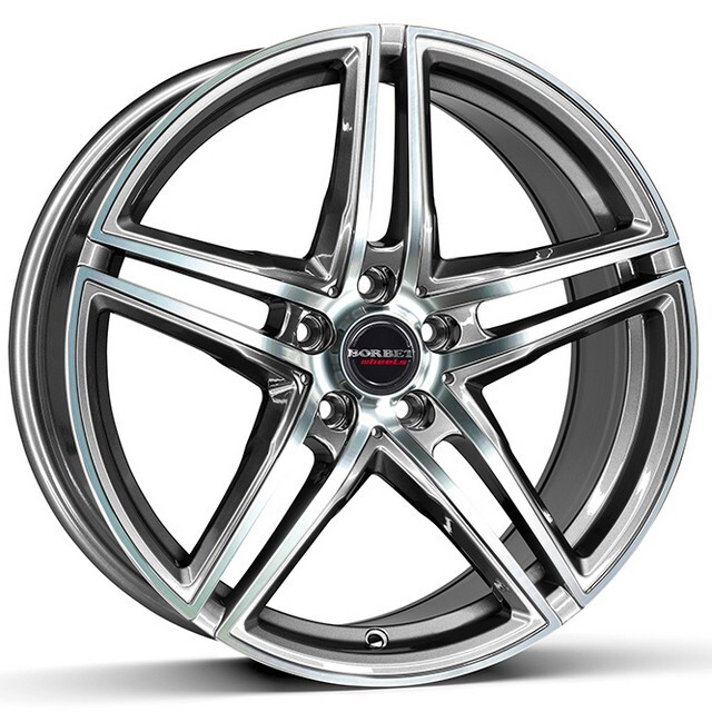Литі диски Borbet XRT R19 W8.5 PCD5x114.3 ET40 DIA72.6 (graphite polished)