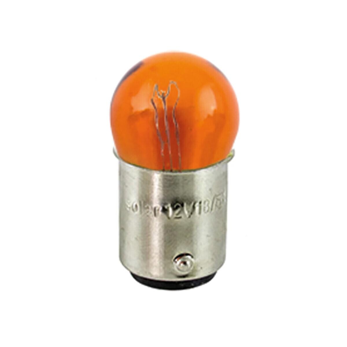 Лампа розжарювання Solar 12V 18/5W BAY15d Amber, 10шт.-зображення-1