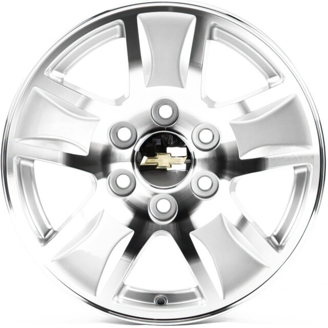 Chevrolet (GN206) silver machined face Литі диски Replica Chevrolet (GN206) R17 W8 PCD6x139.7 ET24 DIA78.1 (silver machined face)