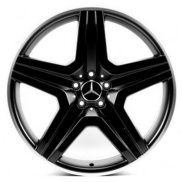 Литі диски Replica Mercedes (MR5126) R20 W10 PCD5x130 ET50 DIA84.1 (semi matt black machined lip)
