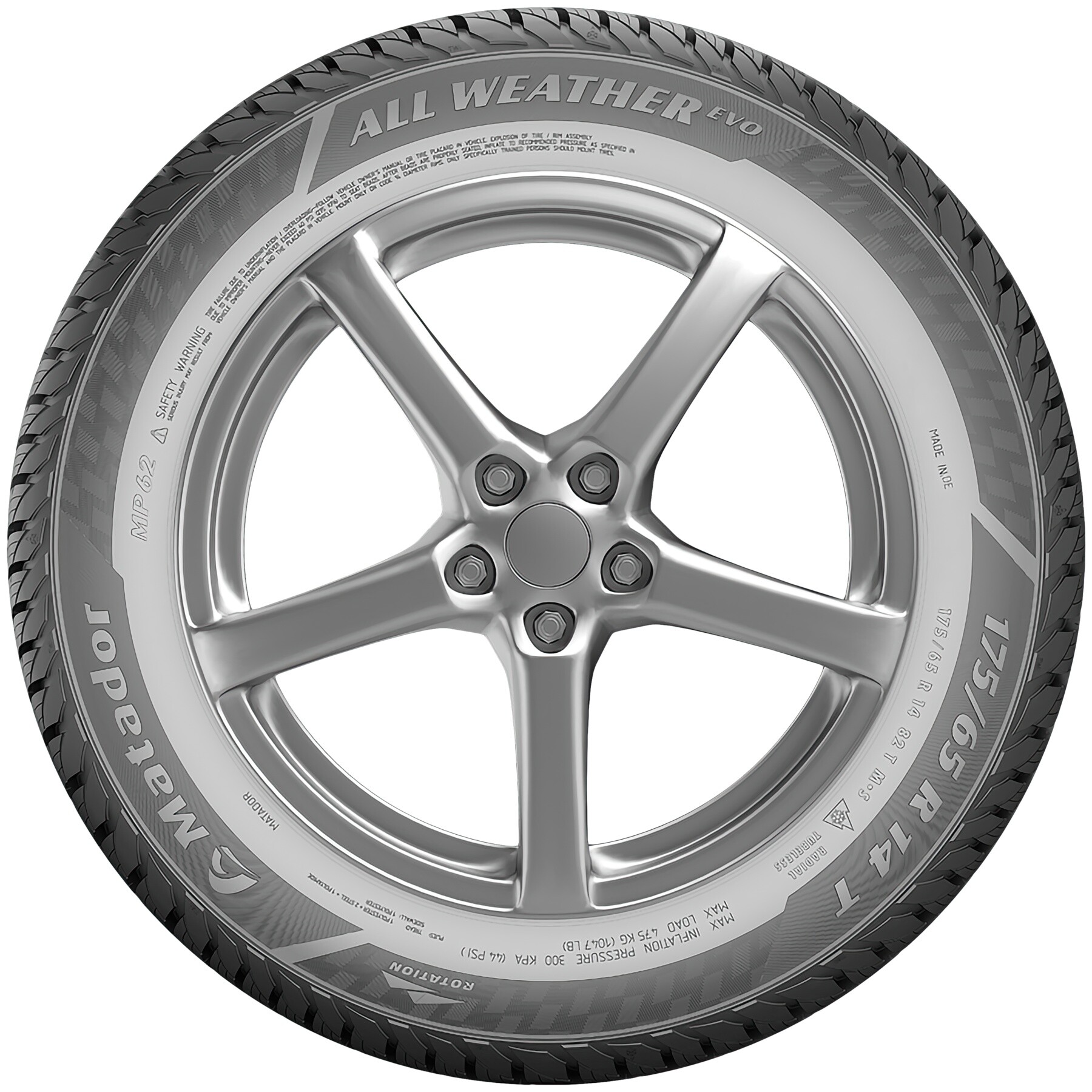 Всесезонні шини Matador MP-62 All Weather Evo 175/70 R14 84T *-зображення-3