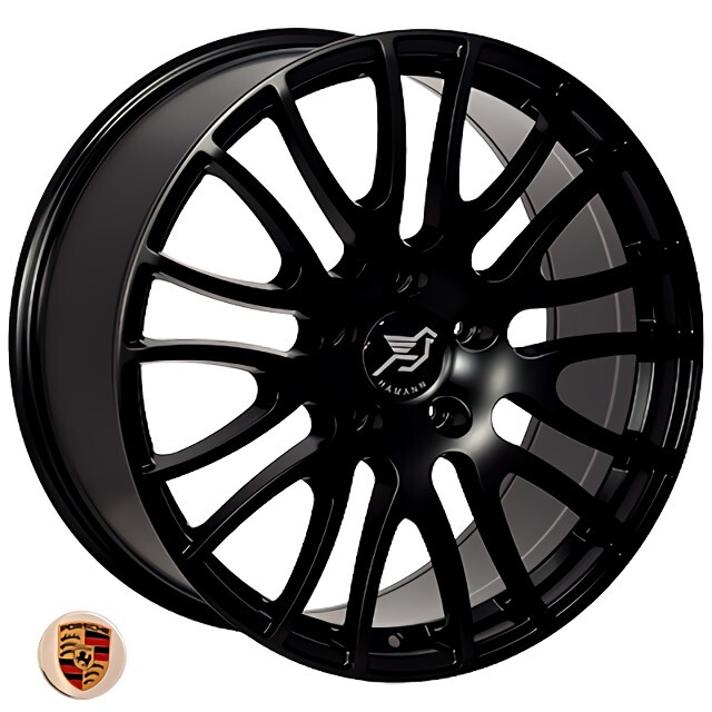 Литі диски Replica Porsche (FR789) R20 W9 PCD5x130 ET57 DIA71.6 (matt black)-зображення-1