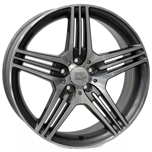 Литі диски WSP Italy Mercedes (W768) Stromboli R18 W8.5 PCD5x112 ET48 DIA66.6 (anthracite polished)-зображення-1