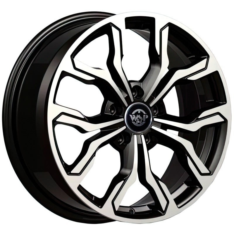 Литі диски WSP Italy Hyundai (WD002) New York R18 W7.5 PCD5x114.3 ET49.5 DIA67.1 (gloss black polished)-зображення-1