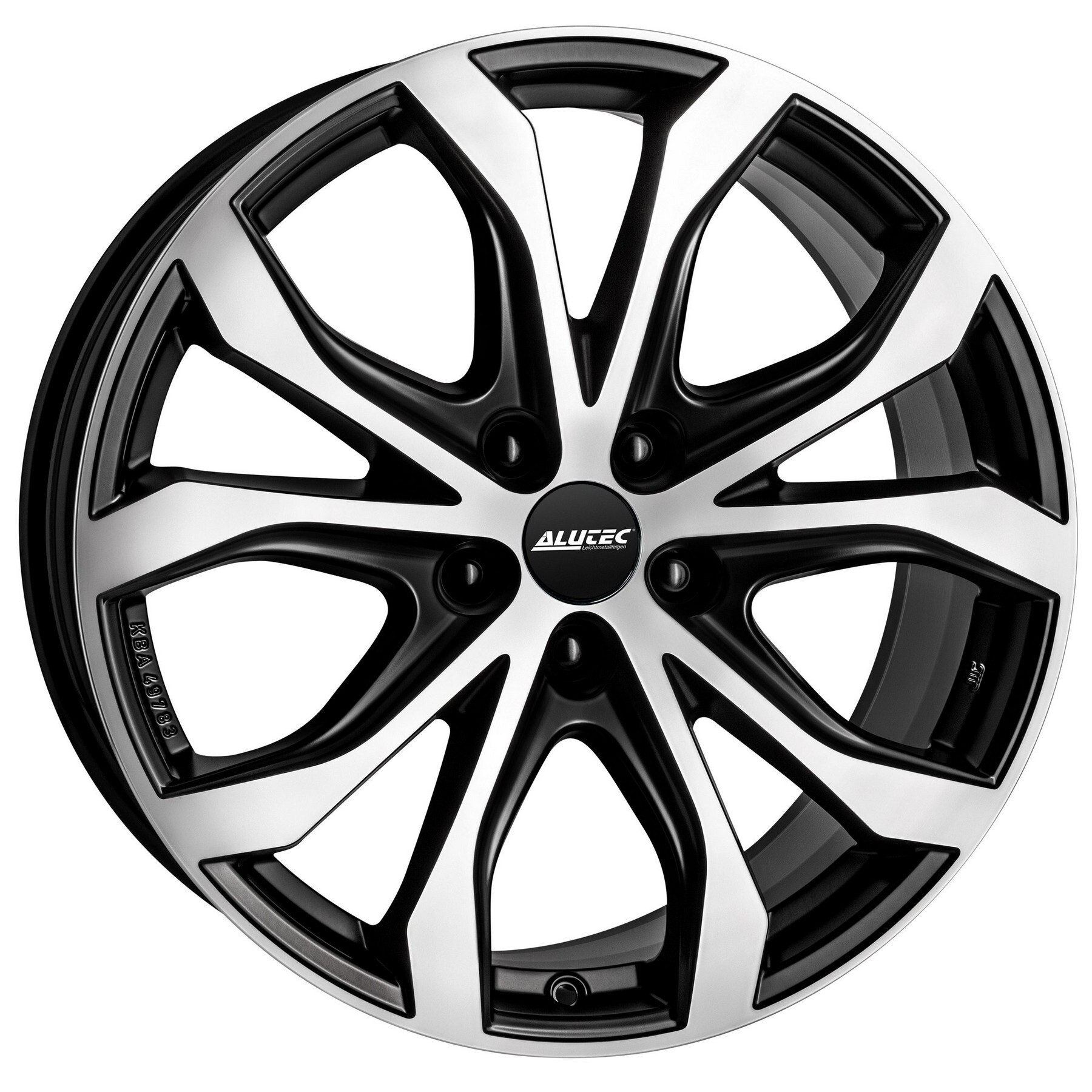 Литі диски Alutec W10 R18 W8 PCD5x120 ET53 DIA65.1 (black polished)-зображення-1