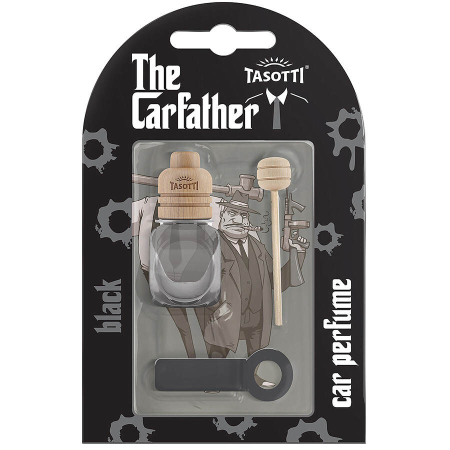 Рідкий Ароматизатор на дефлектор (охолодження) Tasotti The CarFather Black (Чорний) 7ml-зображення-1
