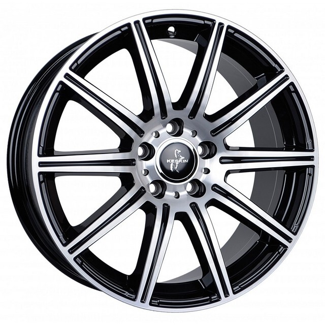 Литі диски Keskin KT16 Dynamic R19 W8.5 PCD5x112 ET45 DIA66.6 (black polished)