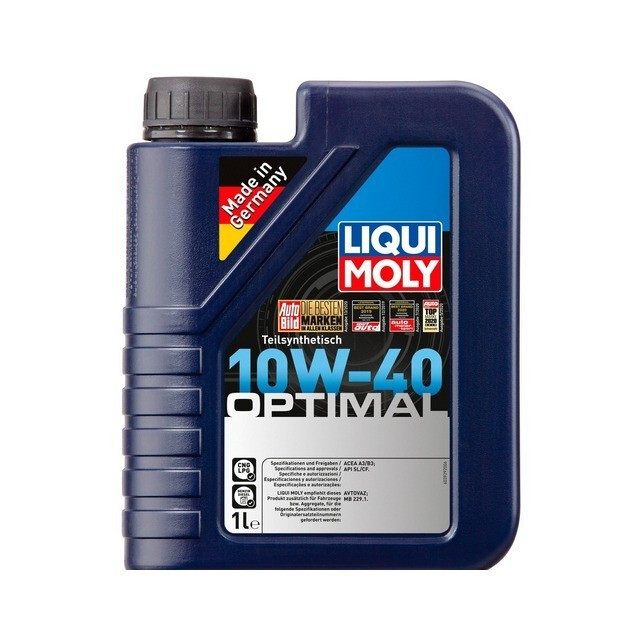 Олива моторна Liqui Moly Optimal 10W-40 (Каністра 1л.)-зображення-1