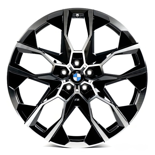 Литі диски Replica BMW (B5592) R20 W9.5 PCD5x112 ET37 DIA66.6 (gloss black machined face)-зображення-1