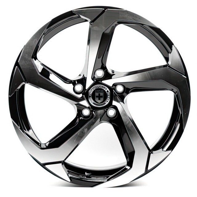 Ковані диски Flow Forming FF111 R17 W7.5 PCD5x100 ET35 DIA73.1 (black machined face)-зображення-1