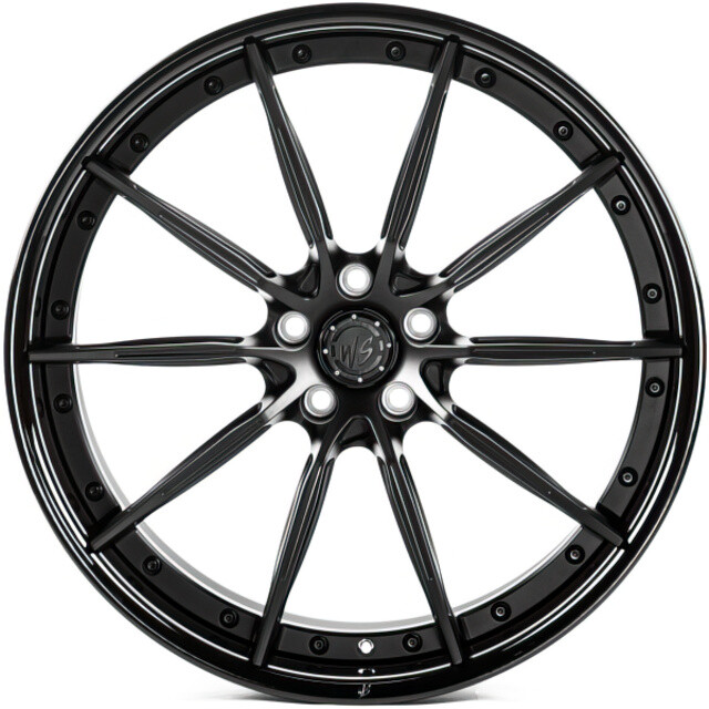 Литі диски WS Forged WS-076C R21 W10.5 PCD5x112 ET25 DIA66.5 (satin black lip gloss black)-зображення-1