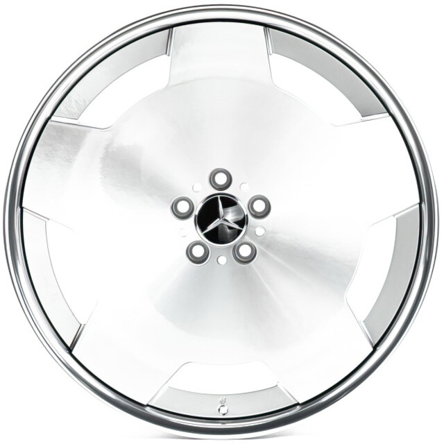 Литі диски WS Forged WS-046C R22 W10 PCD5x112 ET45 DIA66.6 (silver machined face lip polis)