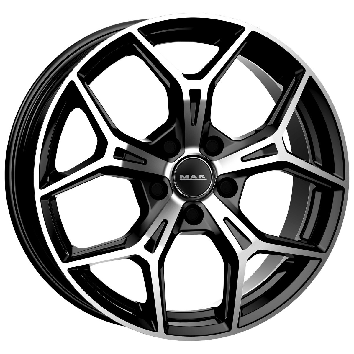 Литі диски Mak Epica R17 W7 PCD5x114.3 ET48.5 DIA67.1 (black polished)