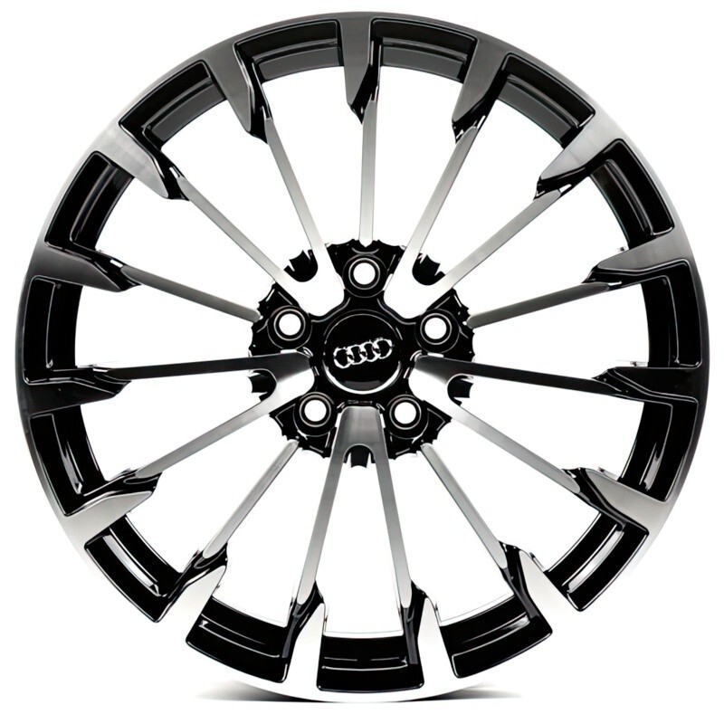 Литі диски Replica Audi (A0351) R18 W8 PCD5x112 ET40 DIA66.6 (gloss black machined face)