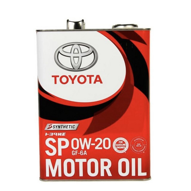 Моторне масло Toyota Synthetic Motor Oil SP/GF6A, 0W-20 (Japan) (4л.)