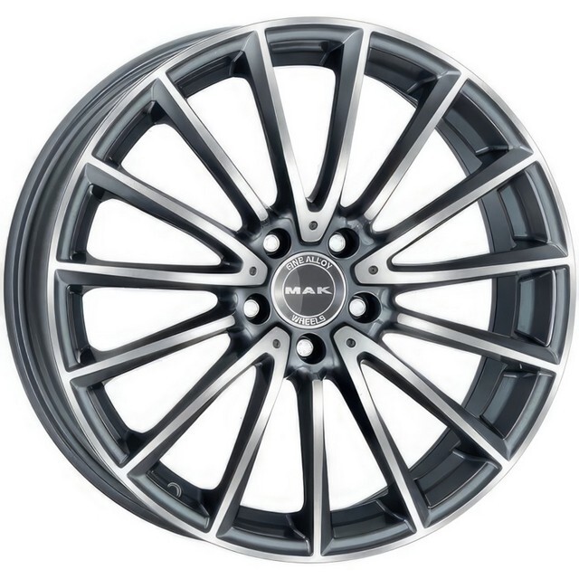 Литі диски Mak Komet R17 W7.5 PCD5x112 ET45 DIA66.6 (gun metal mirror)