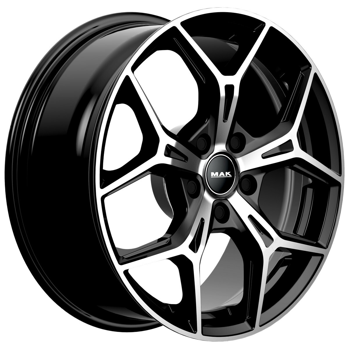 Литі диски Mak Epica R17 W7 PCD5x114.3 ET48.5 DIA67.1 (black polished)-зображення-3
