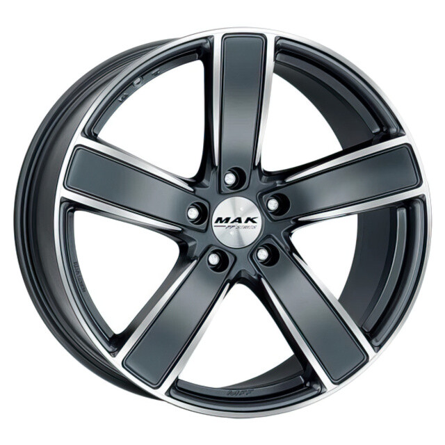 Литі диски Mak Turismo-D-FF R21 W10 PCD5x112 ET19 DIA66.6 (gun metal mirror face) Литі диски Mak Turismo-D-FF R21 W10 PCD5x112 ET19 DIA66.6 (gun metal mirror face)-зображення-3