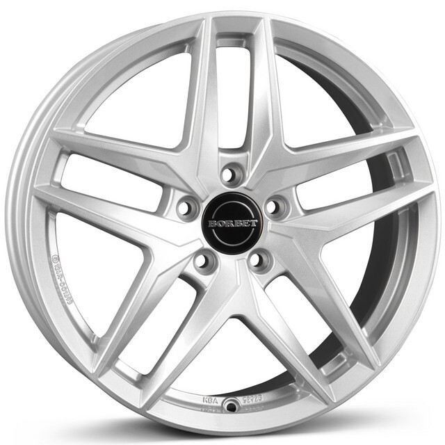 Литі диски Borbet Z R17 W7.5 PCD5x112 ET36 DIA66.6 (crystal silver)