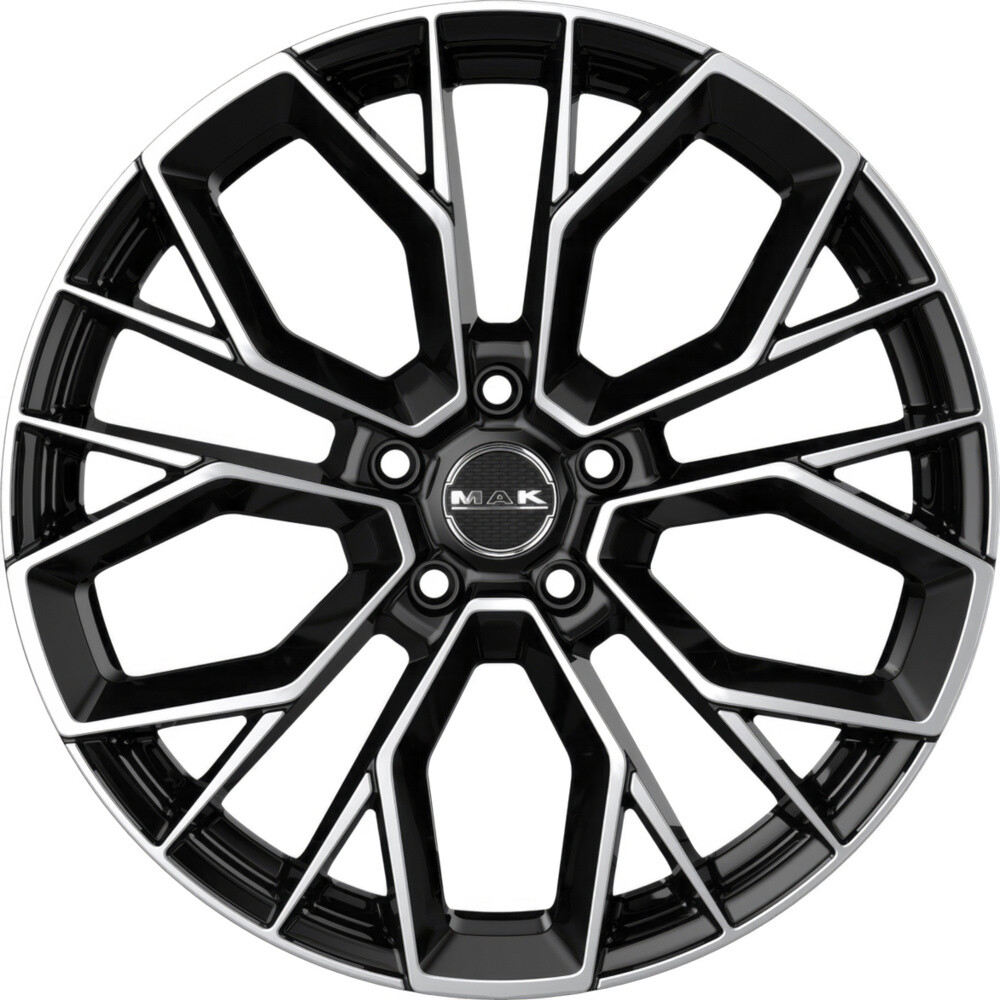 Литі диски Mak Stilo R18 W8 PCD5x112 ET39 DIA76 (black polished)-зображення-2