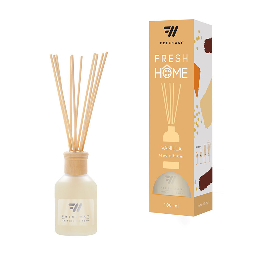 Аромадиффузор FreshWay Fresh Home Vanilla (Ваніль) 100ml-зображення-1