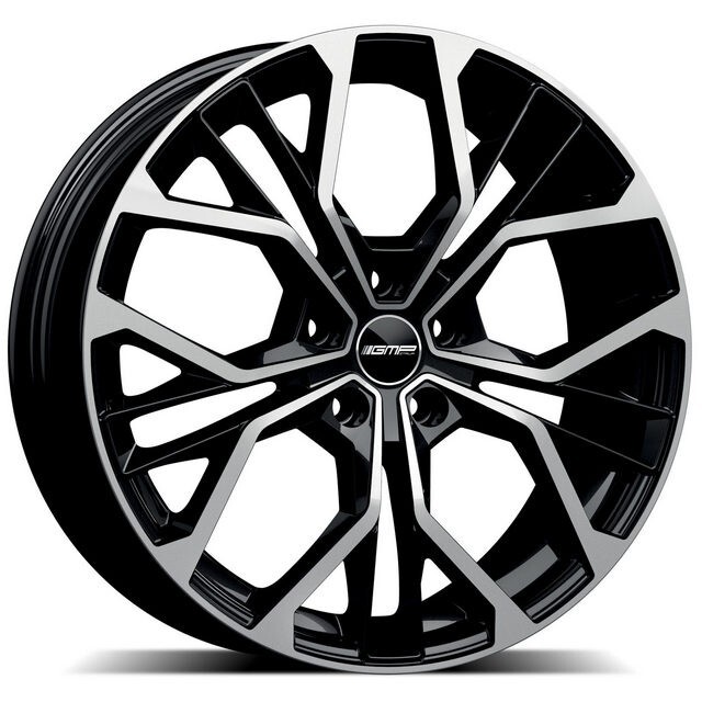 Литі диски GMP Italia Matisse R18 W7.5 PCD4x100 ET38 DIA60.1 (black polished)-зображення-1