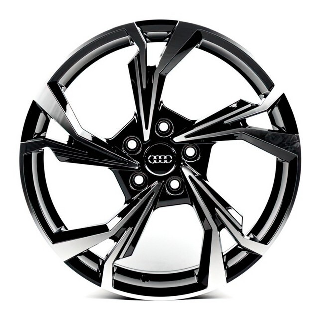 Литі диски Replica Audi (A5534) R18 W8 PCD5x112 ET40 DIA66.6 (gloss black machined face)-зображення-1