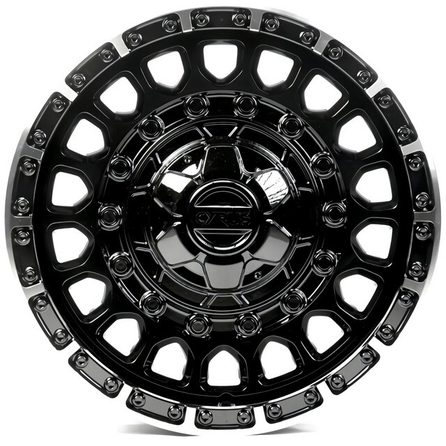 Литі диски Off Road Wheels OW1908-9 R17 W8.5 PCD6x139.7 ET5 DIA110 (black machined lip)