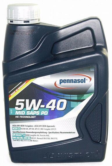 Моторне масло Pennasol Mid Saps PD 5W-40 (1л.)