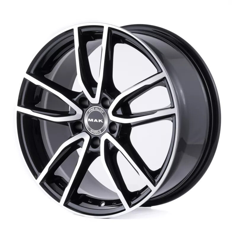 Литі диски Mak Evo R19 W8 PCD5x112 ET33 DIA66.6 (black polished)-зображення-2