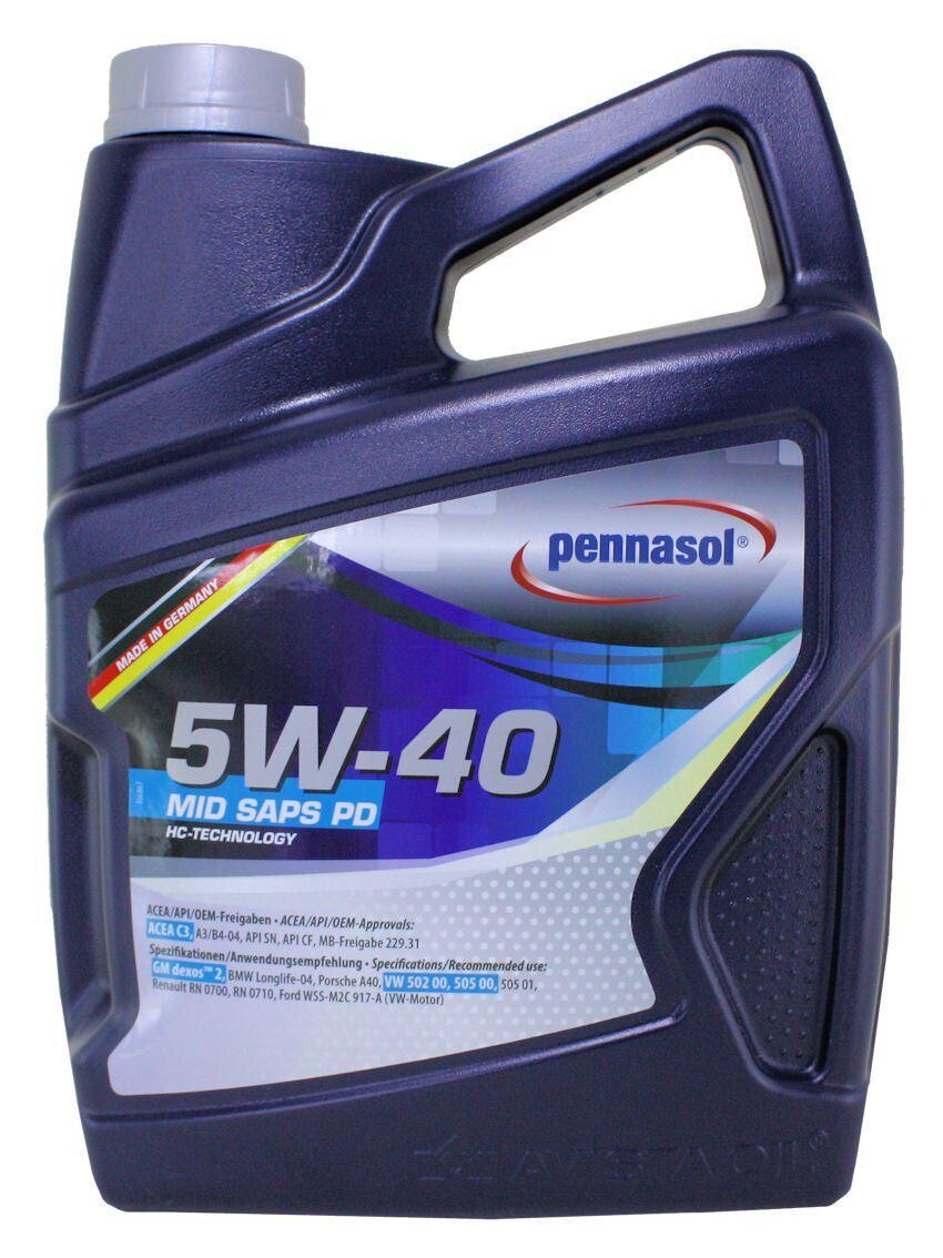 Моторне масло Pennasol Mid Saps PD 5W-40 (5л.)