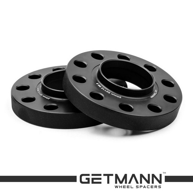 Автомобільне розширювальне кільце (Spacer) GETMANN H = 20 мм PCD5x112 DIA66.6, Кована/Чорна