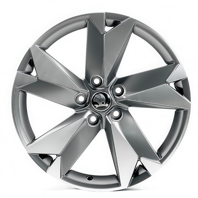 Литі диски Replica Skoda (SK5625) R18 W7.5 PCD5x112 ET43 DIA57.1 (satin grey machined face)