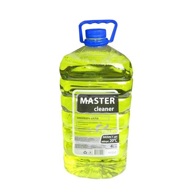 Омивач скла зимовий Мaster cleaner -20°C Цитрус (4л.) Омивач скла зимовий Мaster cleaner -20°C Цитрус (4л.)