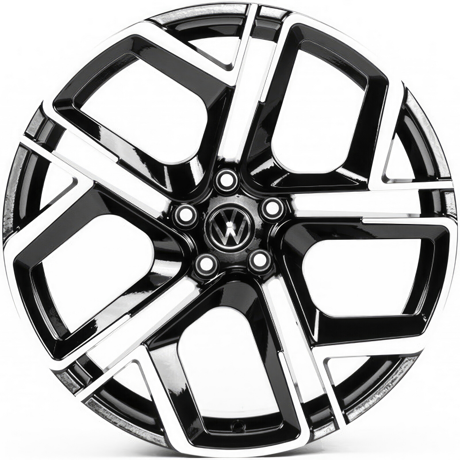 Volkswagen (VV766) gloss black machined face Литі диски Replica Volkswagen (VV766) R19 W8.5 PCD5x112 ET38 DIA57.1 (gloss black machined face)