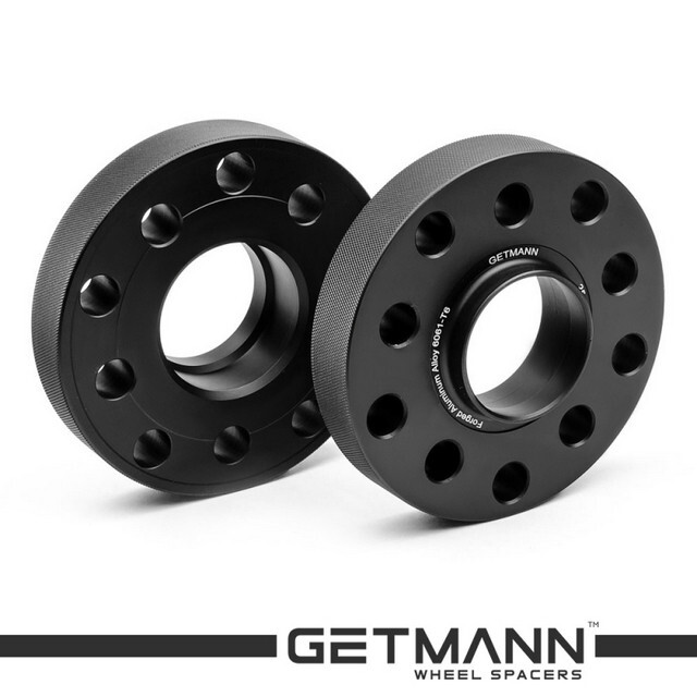 Автомобільне розширювальне кільце (Spacer) GETMANN H = 25 мм PCD5x112 -> PCD5x100 DIA57.1, Кована/Чорна