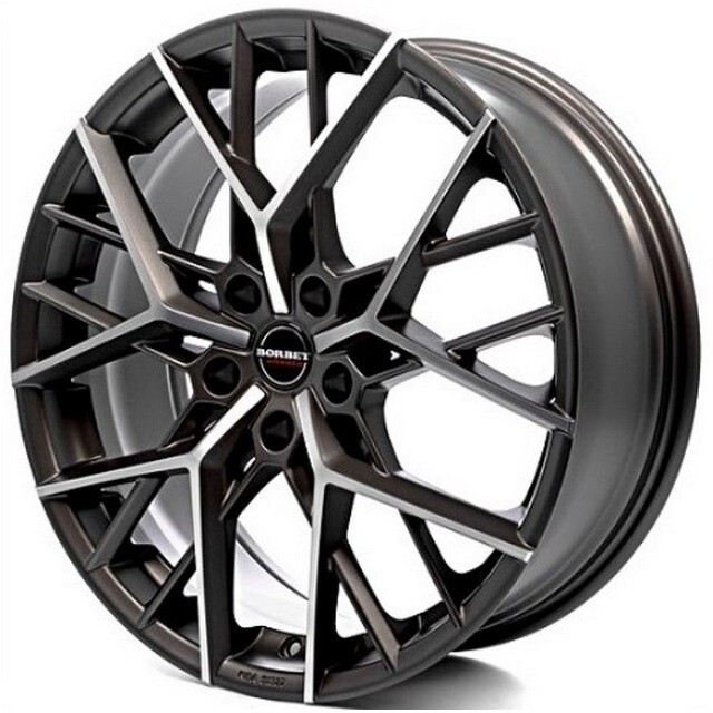 Литі диски Borbet BY R20 W9 PCD5x112 ET45 DIA72.6 (titan polished matt)