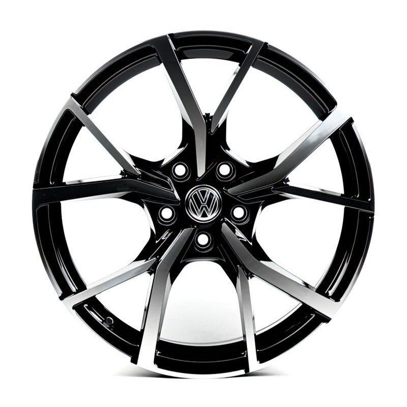 Литі диски Replica Volkswagen (VV5499) R17 W7.5 PCD5x112 ET45 DIA57.1 (gloss black machined face)-зображення-1