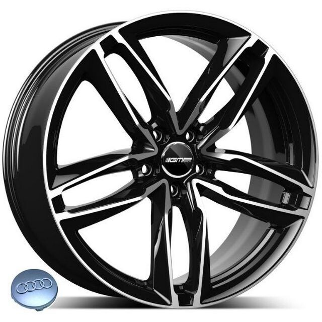 Литі диски GMP Italia Atom R19 W8.5 PCD5x112 ET45 DIA66.6 (black polished)-зображення-1