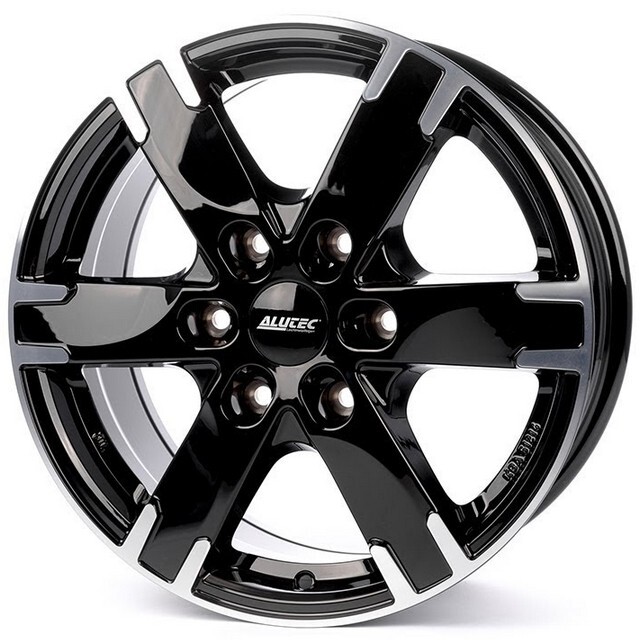 Литі диски Alutec Titan R18 W8 PCD6x114.3 ET38 DIA66.1 (diamond black front polished)-зображення-1