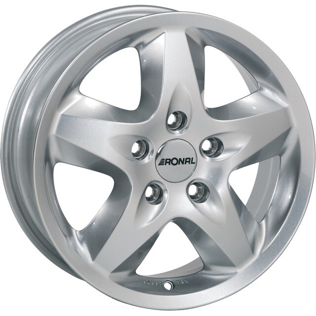 Литі диски Ronal R44 R16 W6.5 PCD5x118 ET60 DIA71.1 (crystal silver)