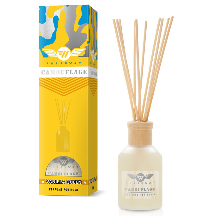 Аромадиффузор FreshWay Camouflage Vanilla Queen " (Королева Ванілі) 100ml-зображення-1